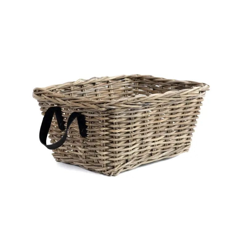 Metropole Basket w Leather Handles - Coco Blue - Coco Blue