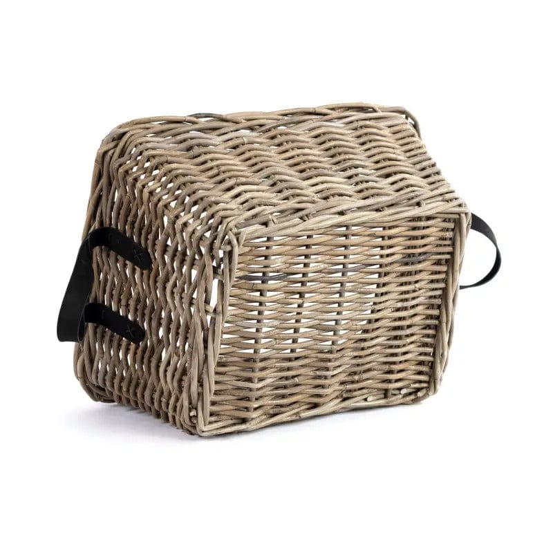 Metropole Basket w Leather Handles - Coco Blue - Coco Blue