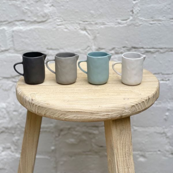Milk Jug | Charcoal - Flax - Coco Blue