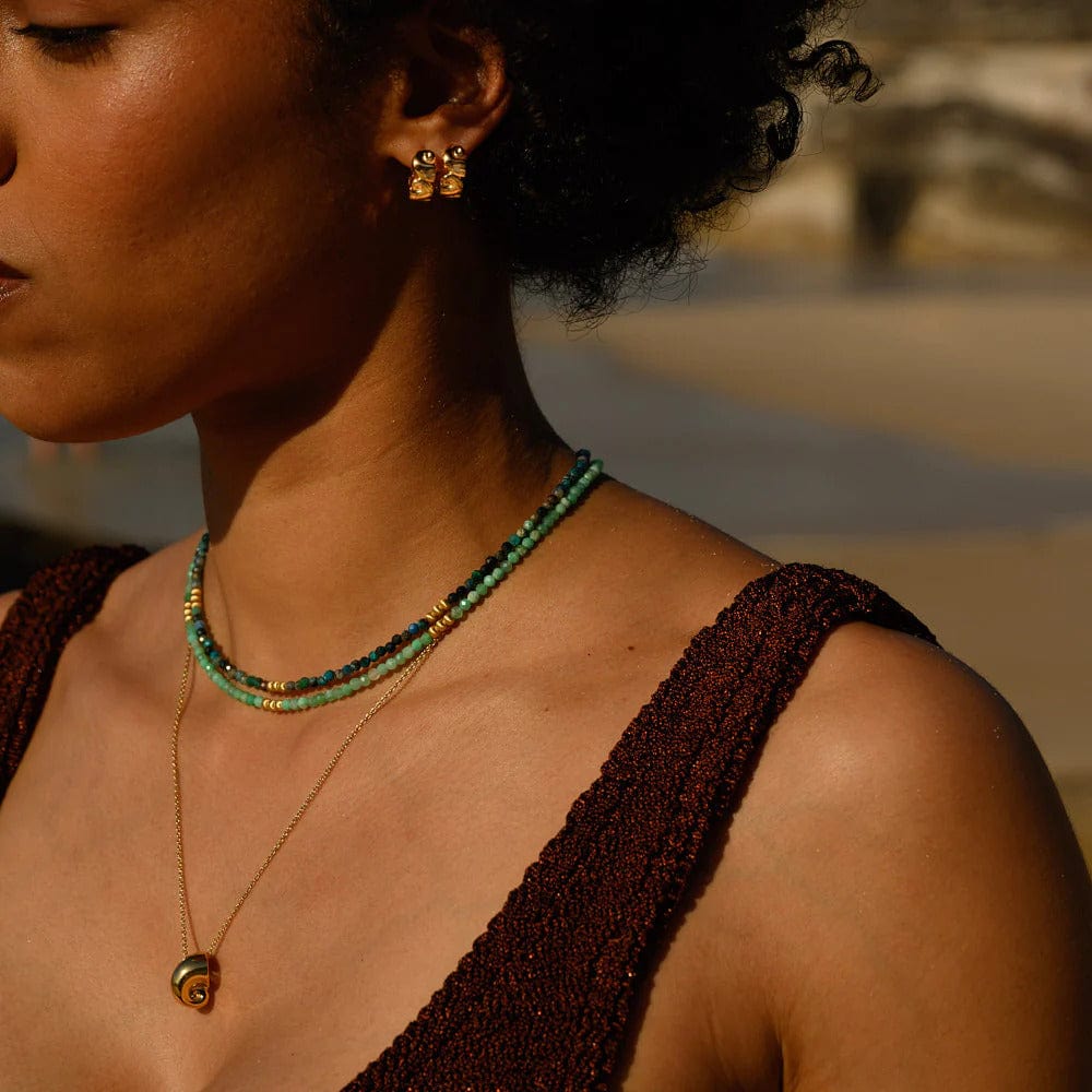 Mirage Necklace | Chrysocolla - Linda Tahija - Coco Blue