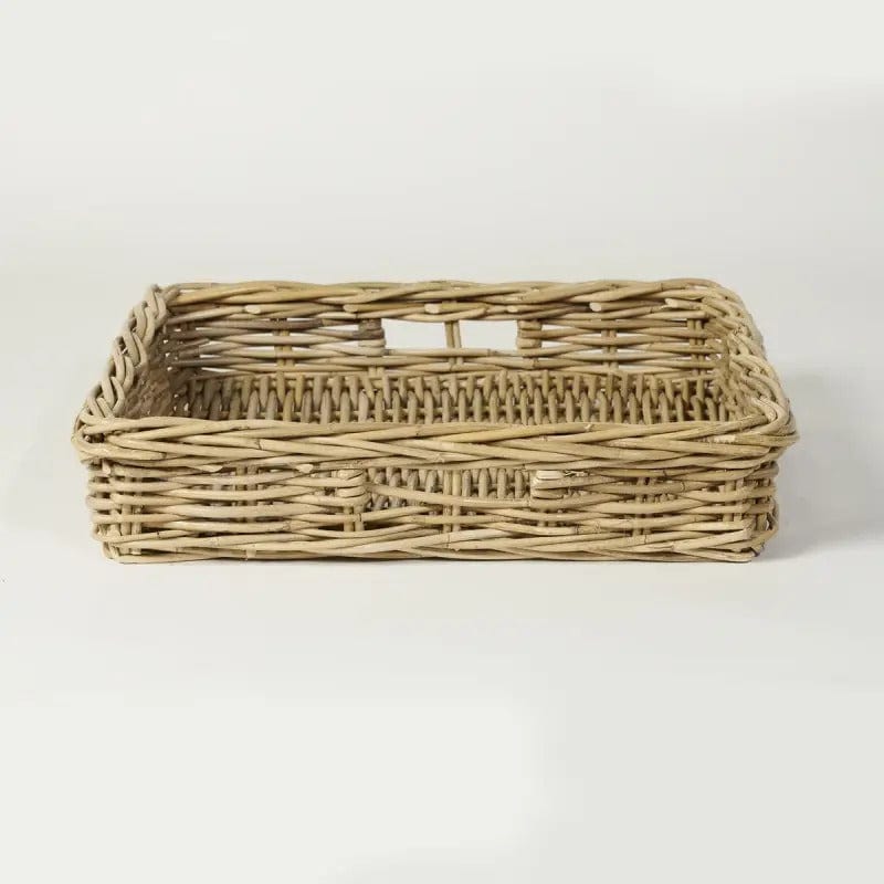 Napa Square Wicker Trays | 3 sizes - Coco Blue - Coco Blue