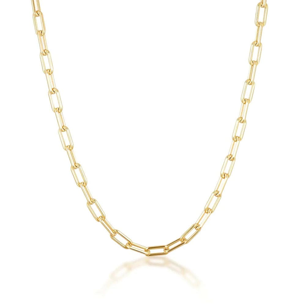 Paperclip Necklace | Gold - Linda Tahija - Coco Blue