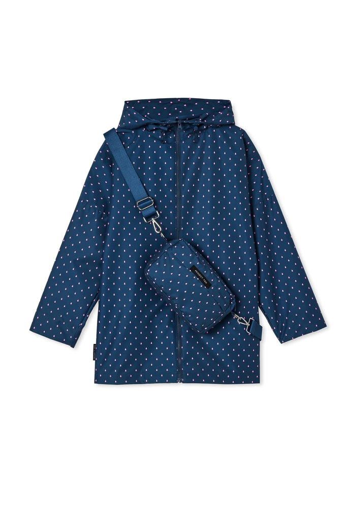 Raincoat in Crossbody Bag | Raindrop - Project Ten - Coco Blue