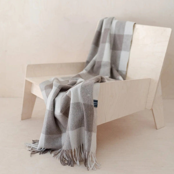 Recycled Wool Blanket | Jacob Tartan - The Tartan Blanket Co - Coco Blue