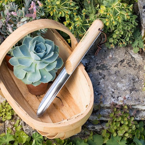 RHS Stainless Steel Rockery Trowel - Burgon & Ball - Coco Blue