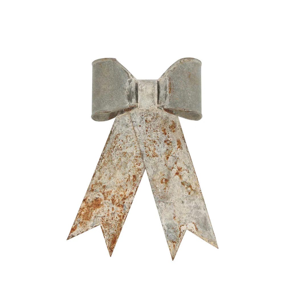 Rustic Metal Bow Decoration | Grey - Coco Blue - Coco Blue