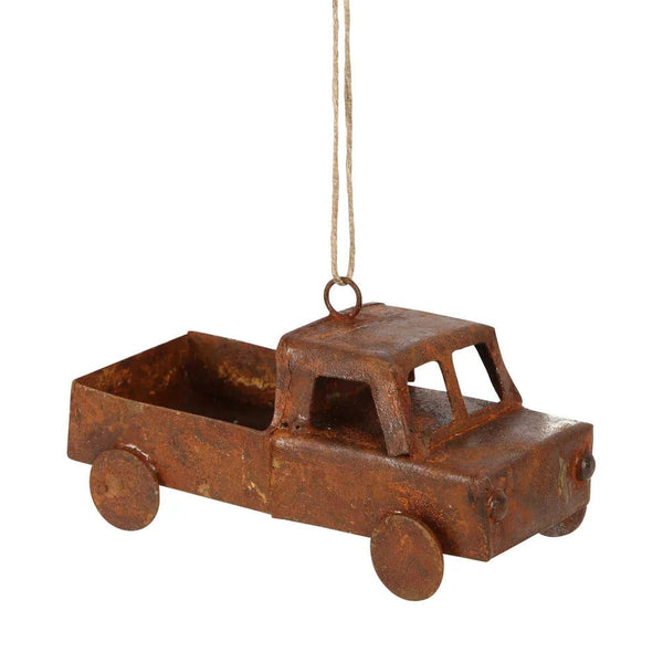 Rusty Ute Hanging Christmas Ornament - Coco Blue - Coco Blue