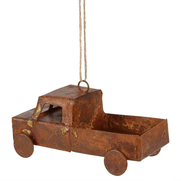 Rusty Ute Hanging Christmas Ornament - Coco Blue - Coco Blue