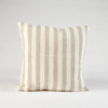 Santi Linen Cushion | White/Natural Stripe | 50x50 - Eadie - Coco Blue