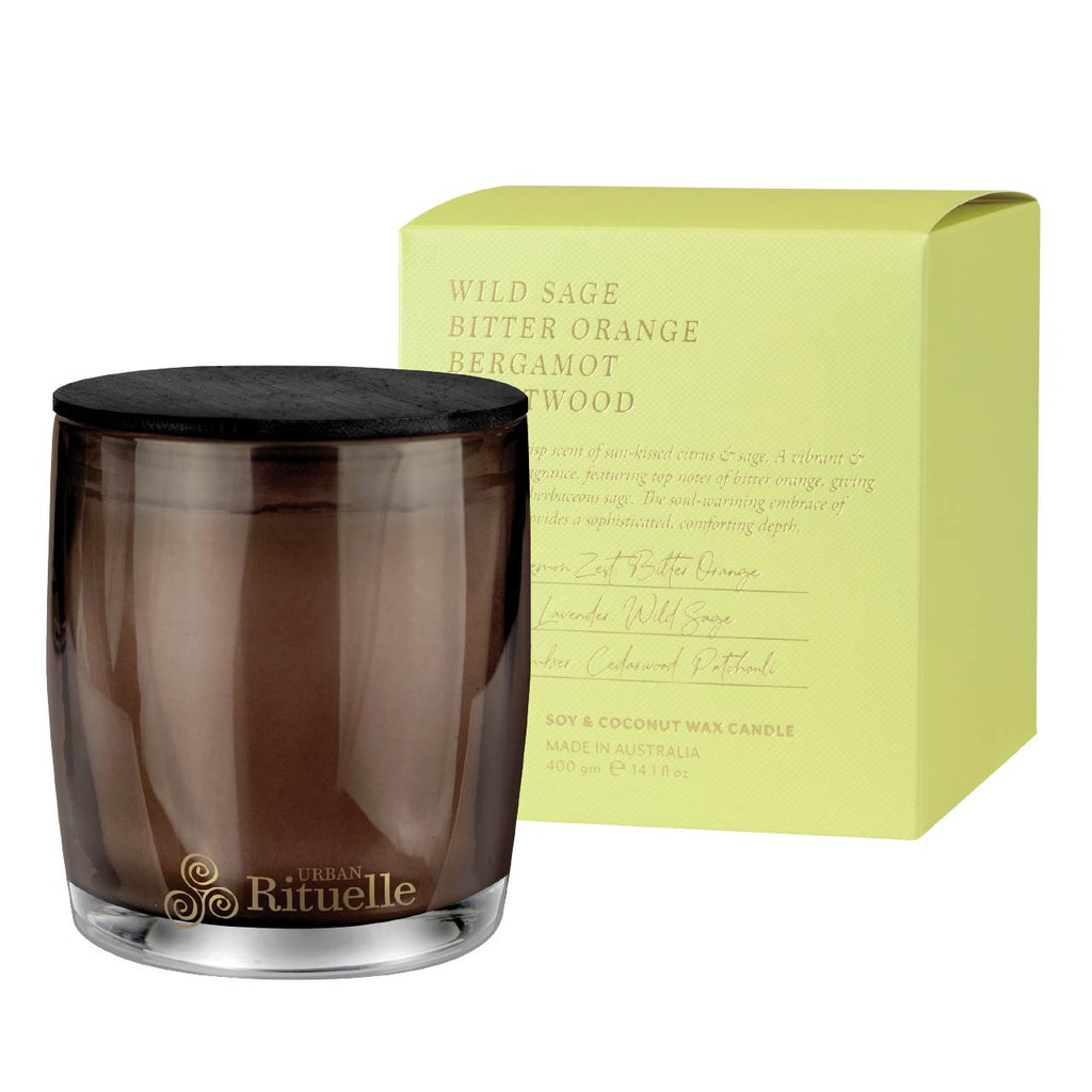 Scented Soy Candle | 400gm | 6 Fragrances - Urban Rituelle - Coco Blue
