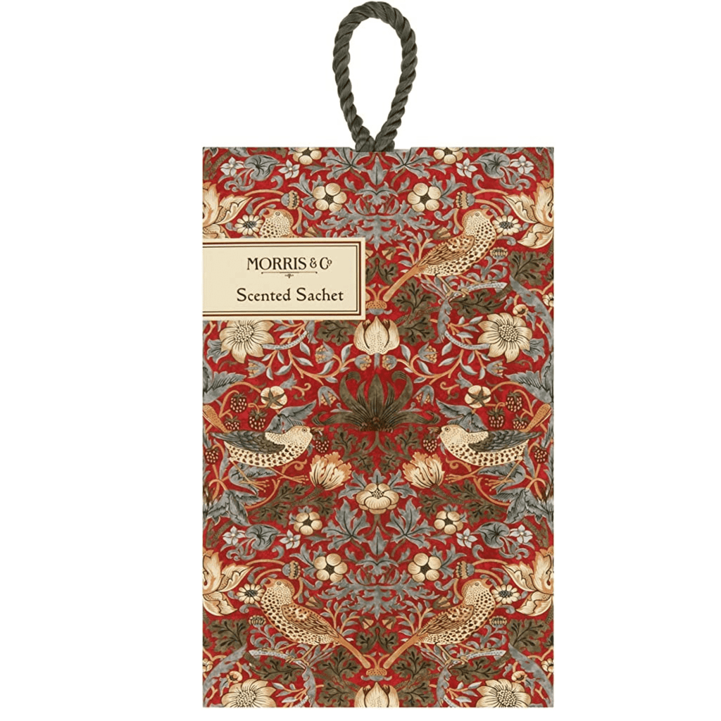 Strawberry Thief Scented Sachet - Morris & Co - Coco Blue