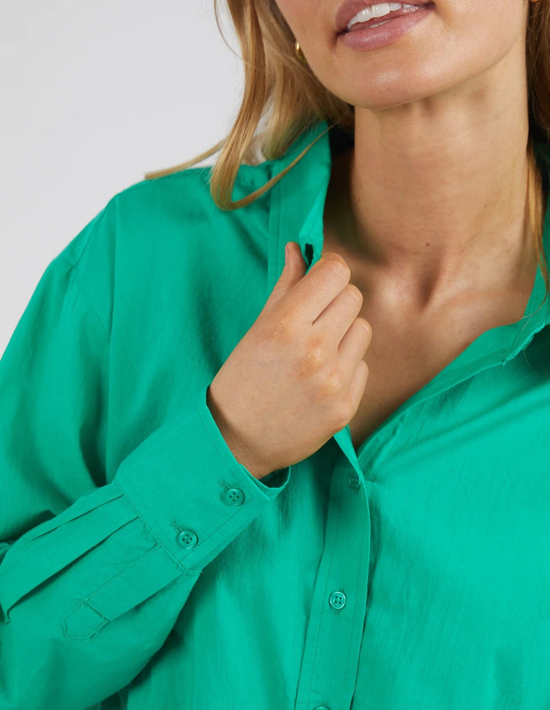 Sunday Shirt | Emerald Green - Foxwood - Coco Blue