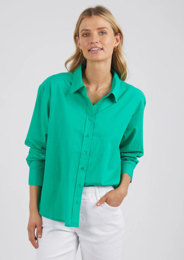 Sunday Shirt | Emerald Green - Foxwood - Coco Blue