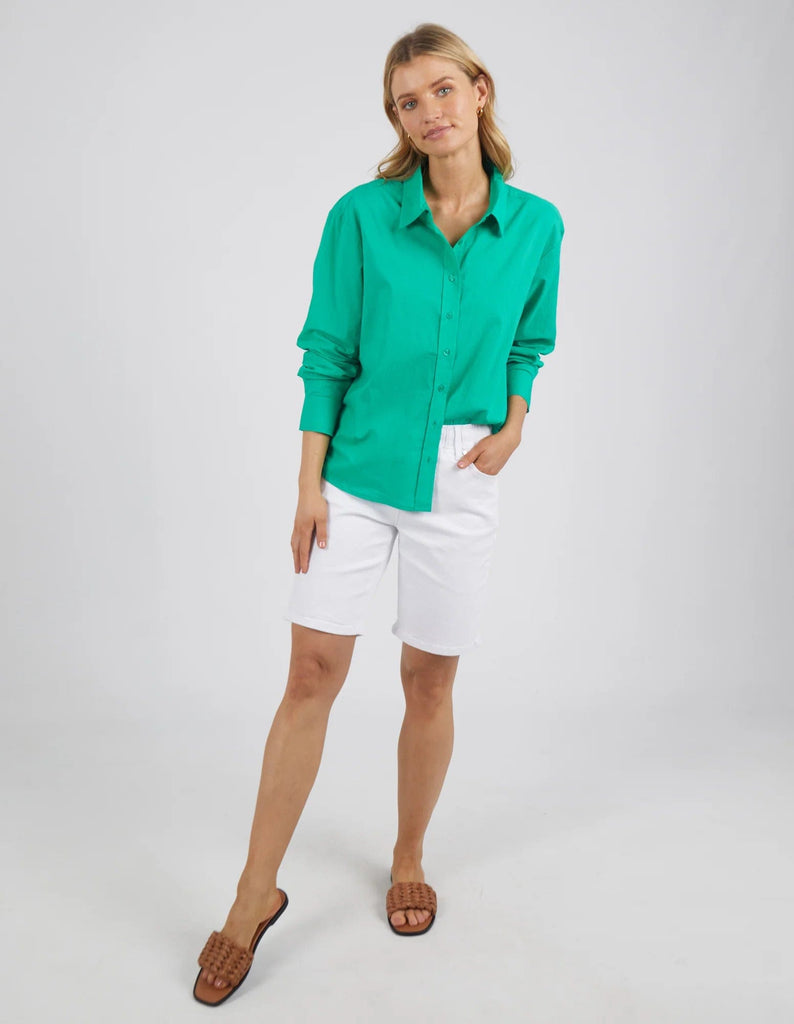 Sunday Shirt | Emerald Green - Foxwood - Coco Blue