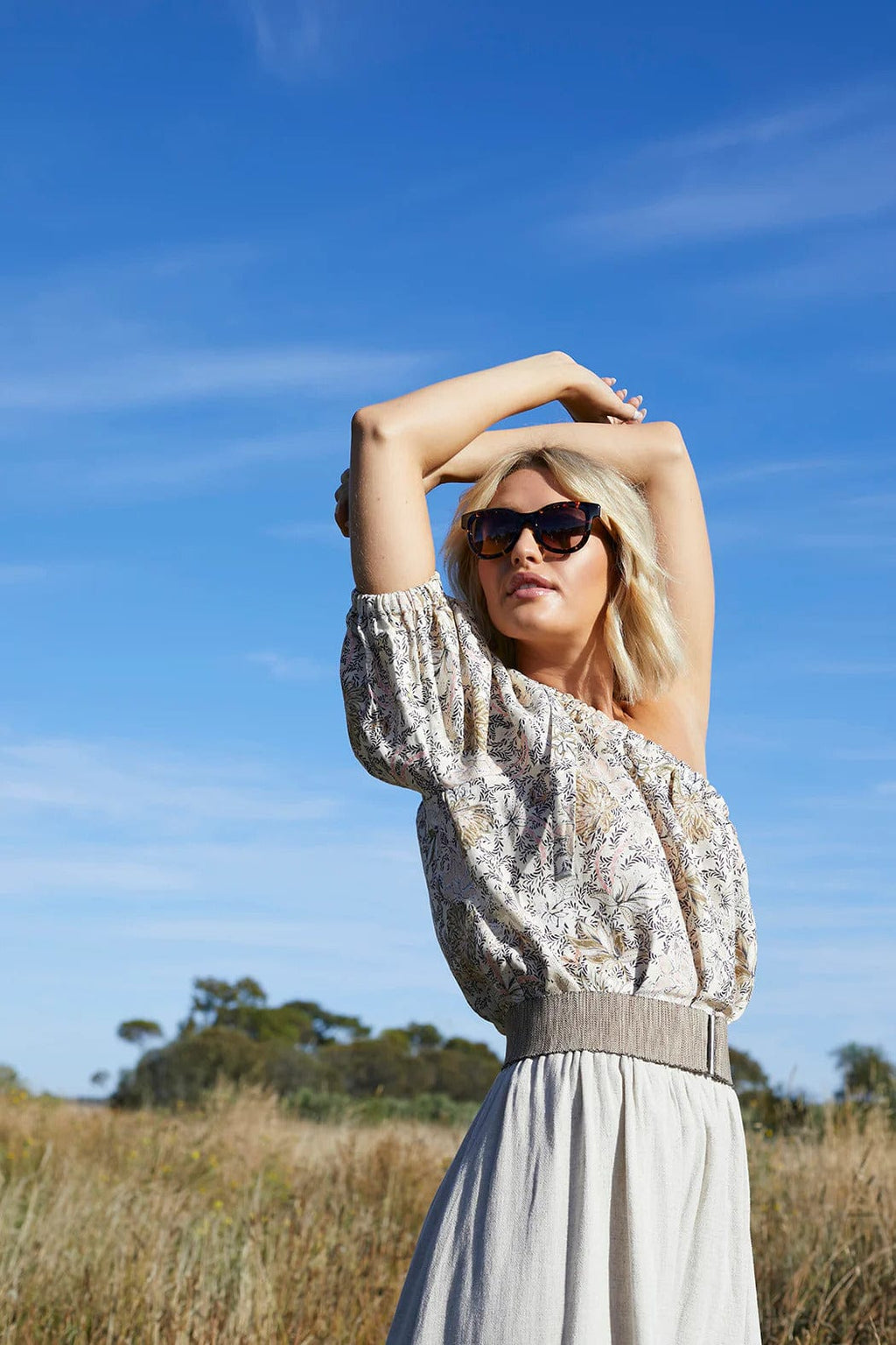 Sunglasses | Amber Demi - Sticks & Sparrow - Coco Blue