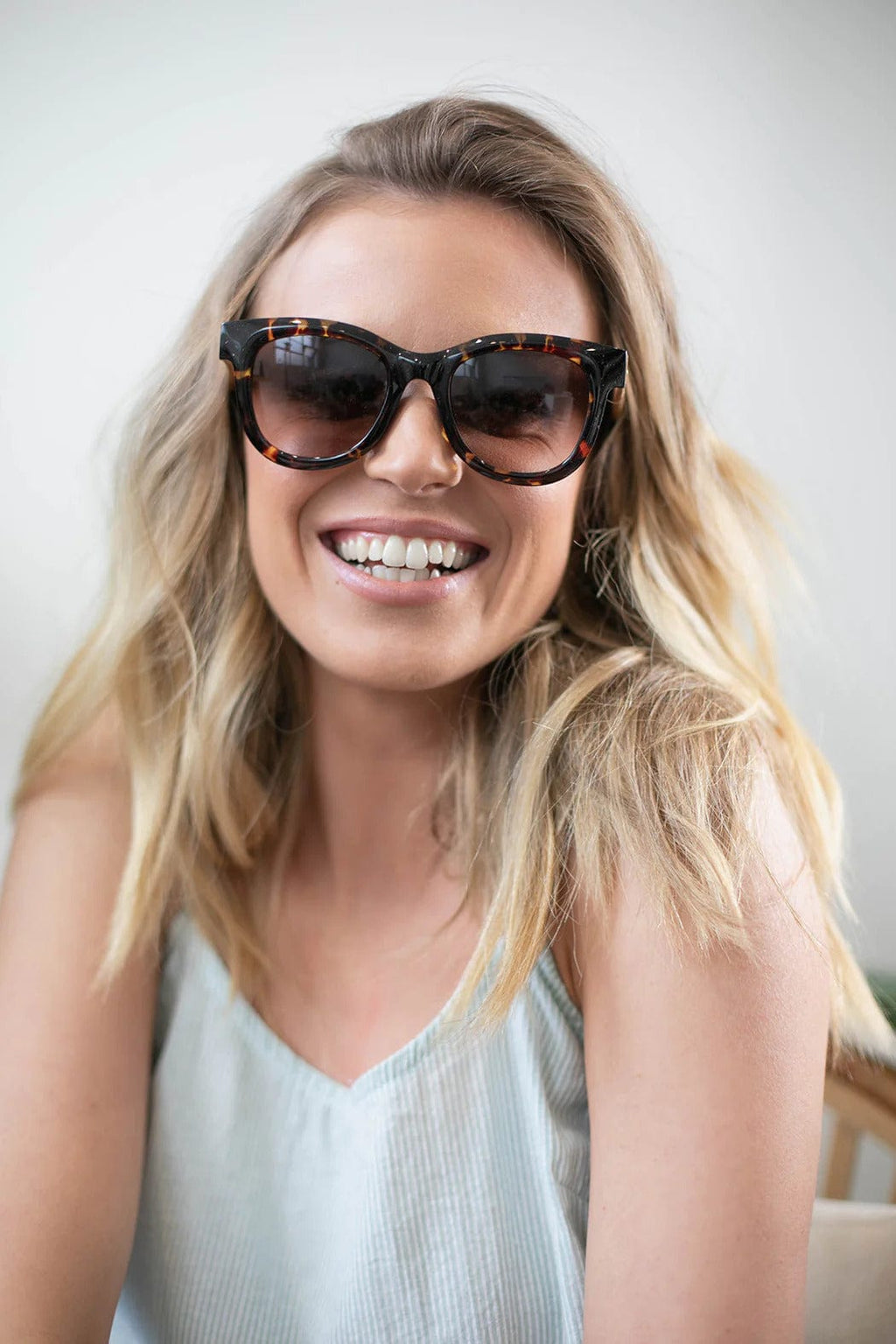 Sunglasses | Amber Demi - Sticks & Sparrow - Coco Blue