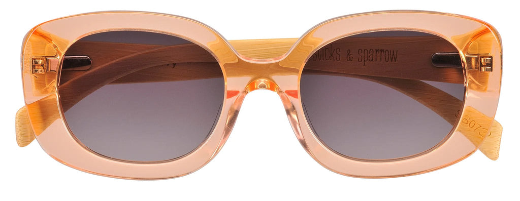 Sunglasses | Ivy | Crystal Peach - Sticks & Sparrow - Coco Blue
