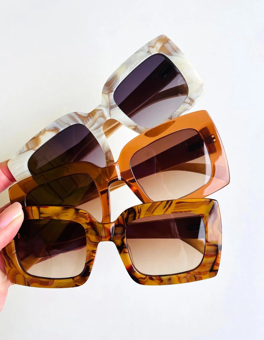 Sunglasses | Tide | Brown Shell - Sticks & Sparrow - Coco Blue
