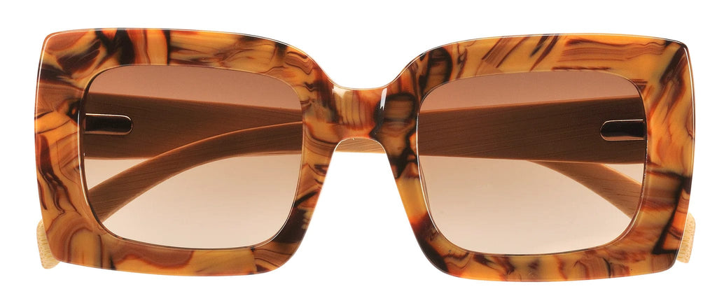 Sunglasses | Tide | Brown Shell - Sticks & Sparrow - Coco Blue