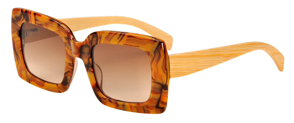 Sunglasses | Tide | Brown Shell - Sticks & Sparrow - Coco Blue