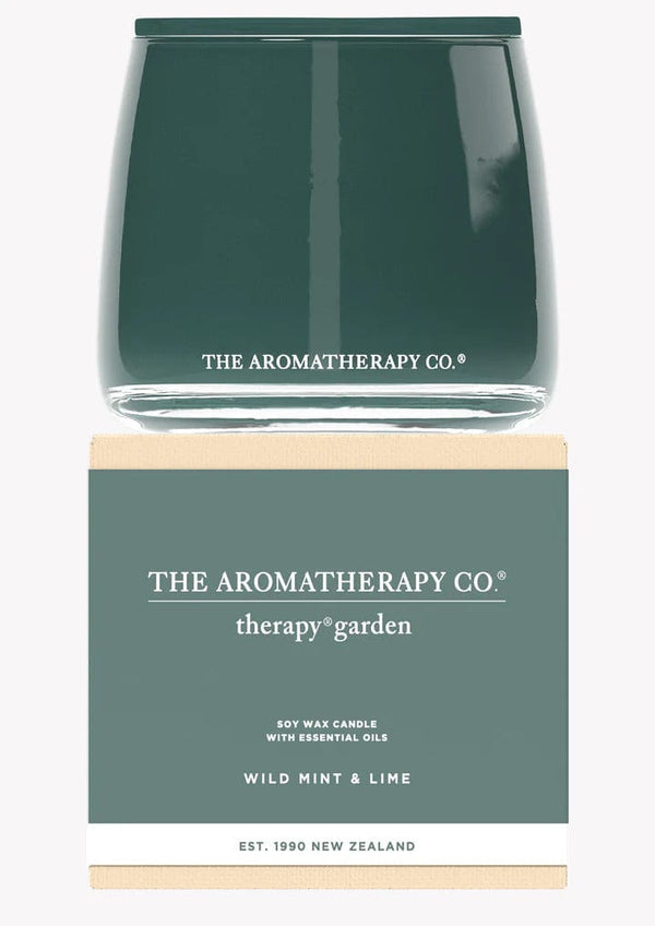 Therapy Garden Candle | Wild Mint & Lime - The Aromatherapy Co - Coco Blue