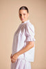 Verona Shirt | Ivory Stripe - Alessandra - Coco Blue