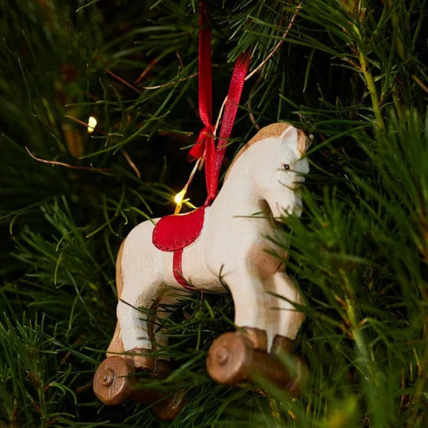 Vintage Rocking Horse Christmas Decoration - Coco Blue - Coco Blue