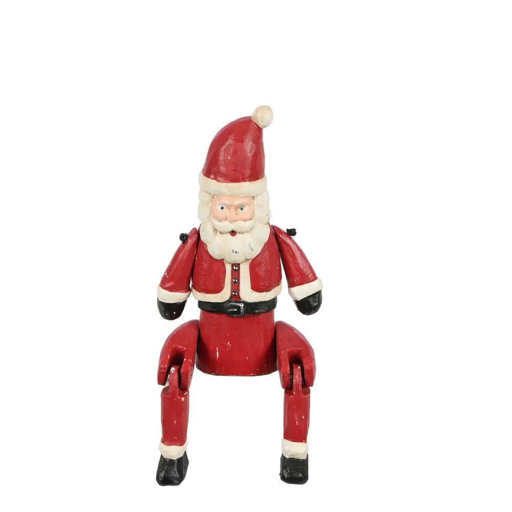 Vintage Wooden Santa Puppet | 2 Sizes - Coco Blue - Coco Blue