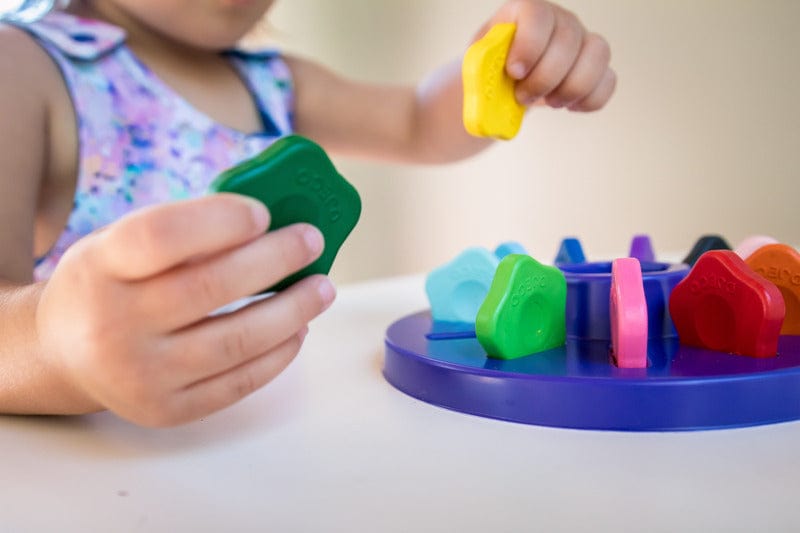 12 Toddler Flower Crayons - Coco Blue - Coco Blue