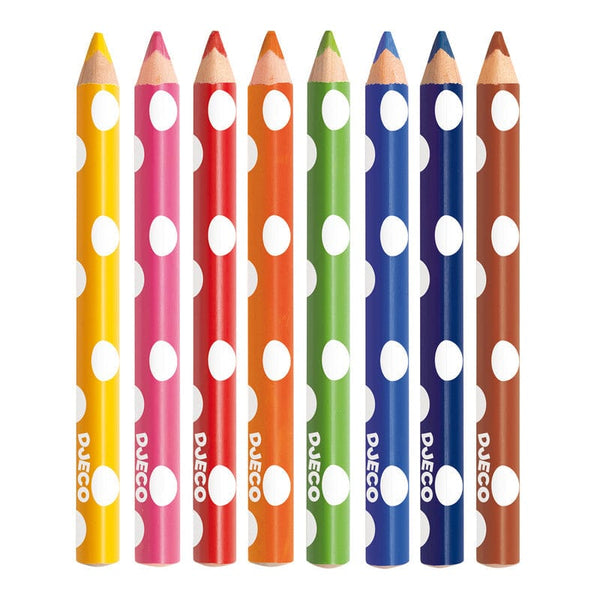 8 Little Ones Colour Pencils - Coco Blue - Coco Blue