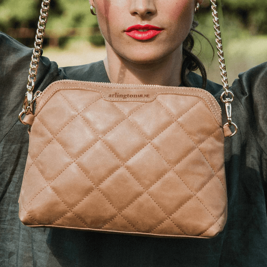 Abigail Bag | Vintage Tan - Arlington Milne - Coco Blue