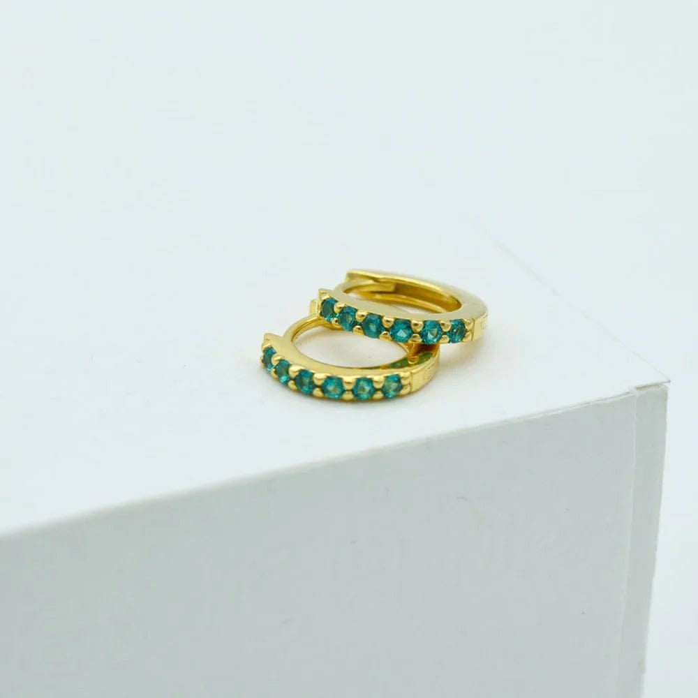 Alpha Huggies | Gold | Green Onyx - Linda Tahija - Coco Blue