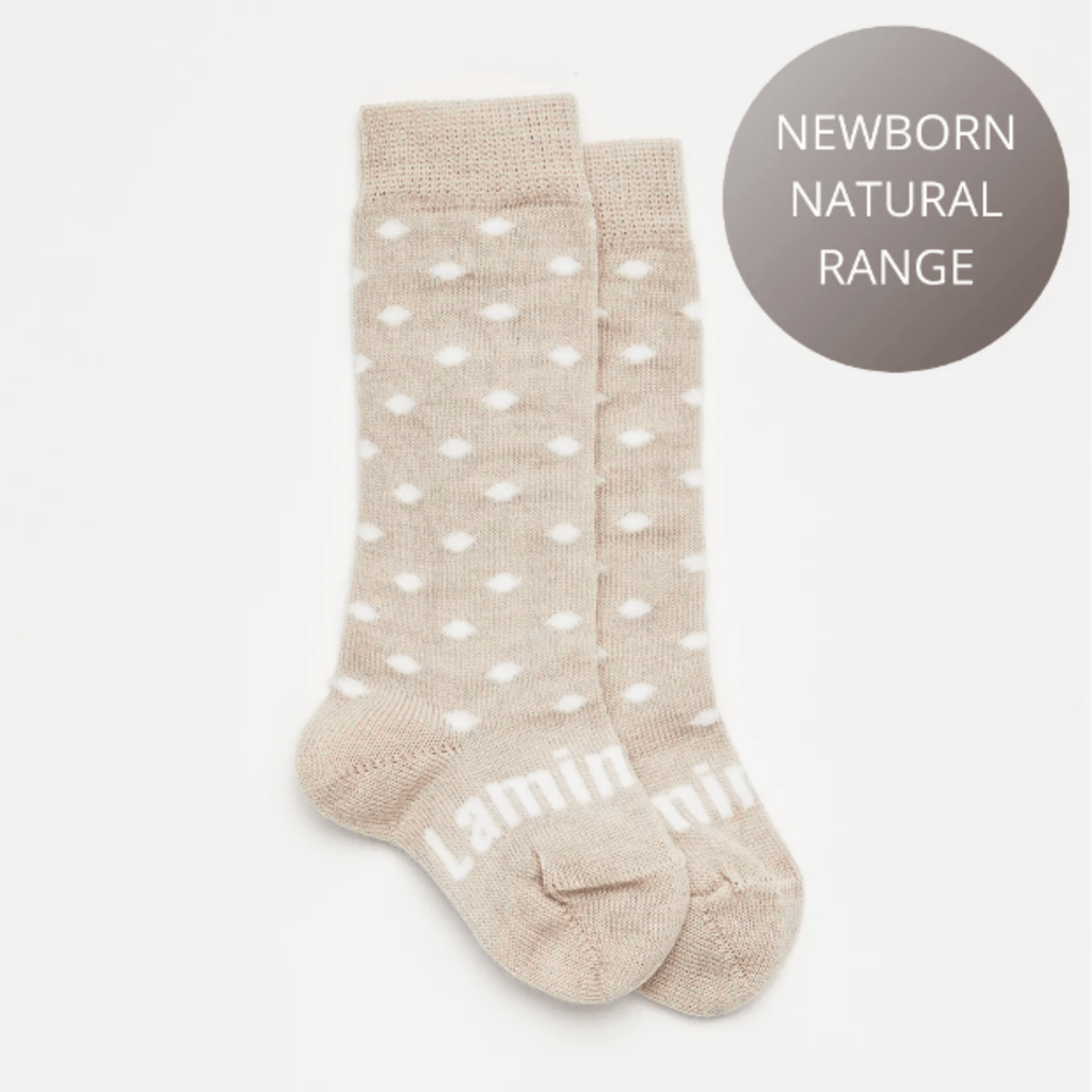 Baby Knee High Socks | Truffle - Lamington - Coco Blue