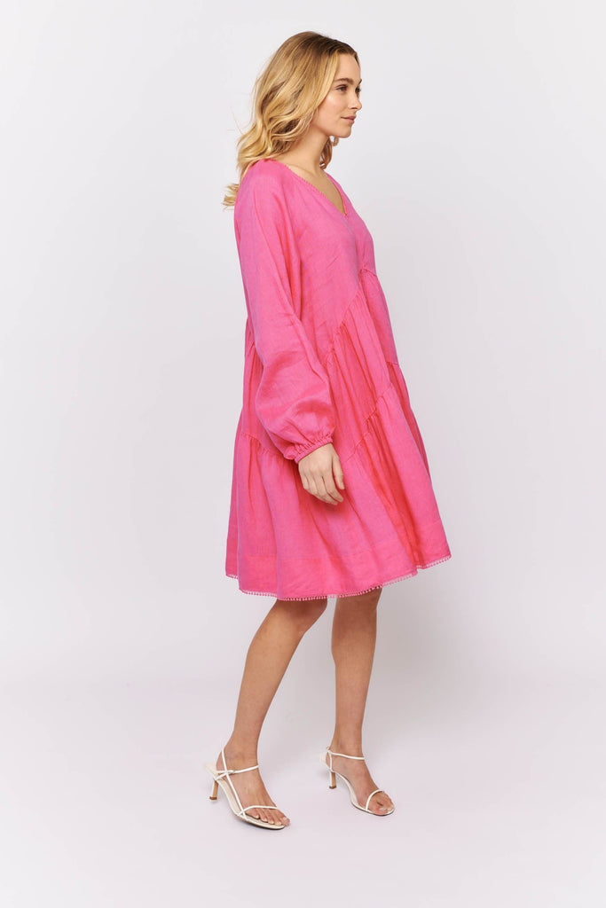 Baroque Dress | Strawberry - Alessandra - Coco Blue