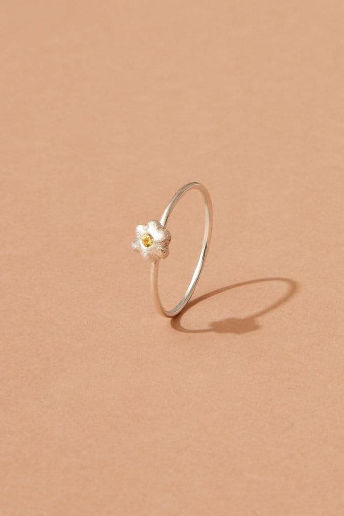 Bloom Ring | Silver | Sapphire - ADA HODGSON - Coco Blue
