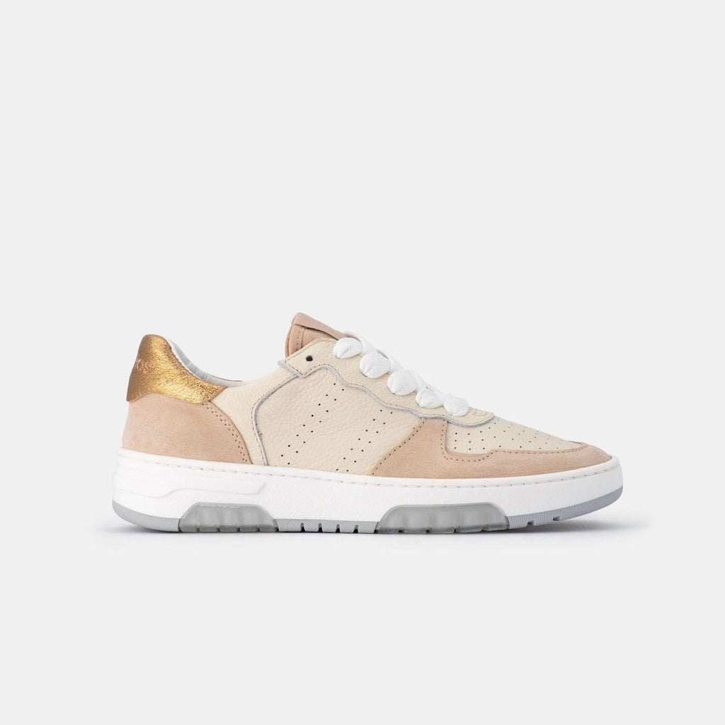 Boston Sneaker | Creme/Gold - Dept. of Finery - Coco Blue