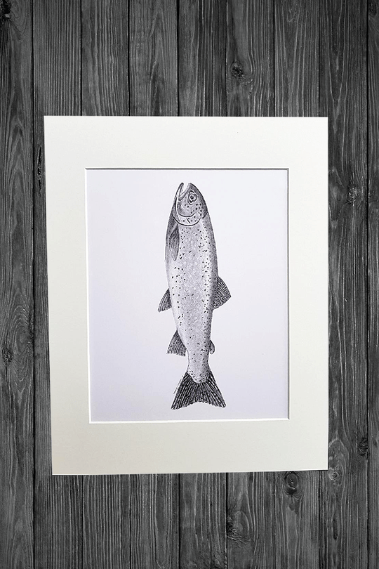 Cathy Hamilton Pencil Sketch Prints - Cathy Hamilton - Coco Blue