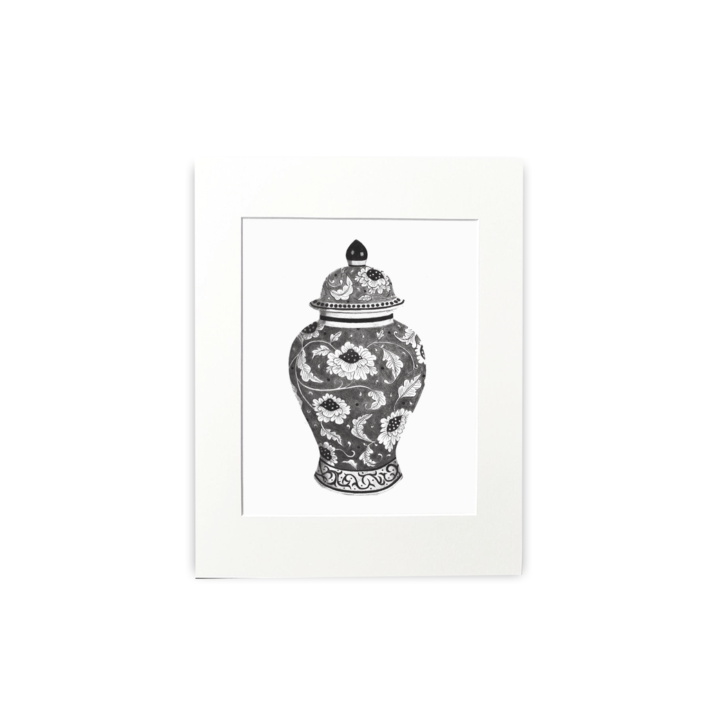 Cathy Hamilton Pencil Sketch Prints - Cathy Hamilton - Coco Blue