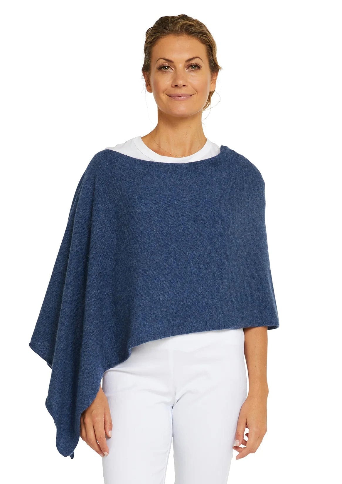 Classic Cashmere Topper | Denim– Coco Blue