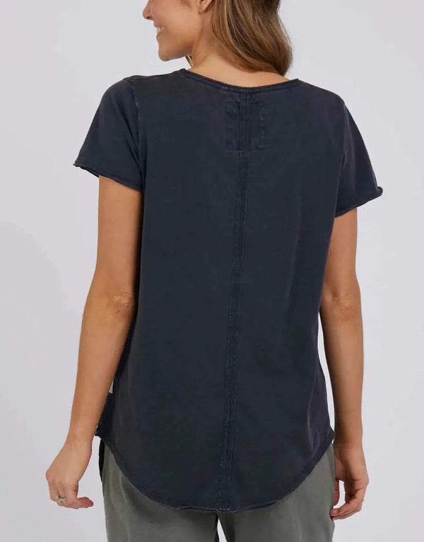 Cloud Vee Tee | Navy - Elm - Coco Blue