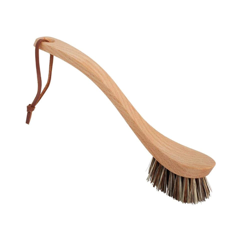 Curved Dishwashing Brush with Union Fibres - Redecker - Coco Blue