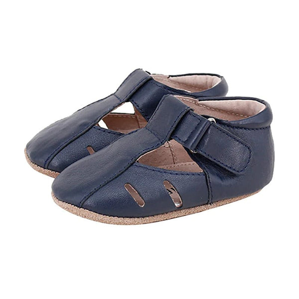 Dakota Pre-Walker Shoes | Navy Leather - Skeanie - Coco Blue
