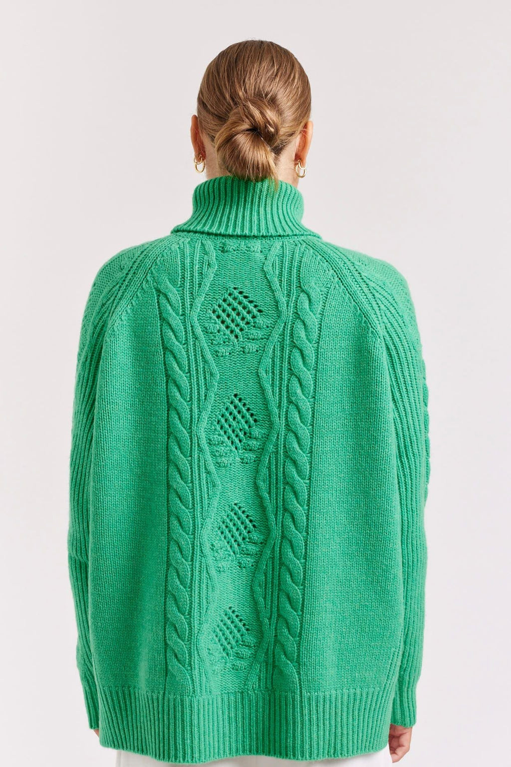 Dealia Polo Jumper | Pine Green - Coco Blue - Coco Blue