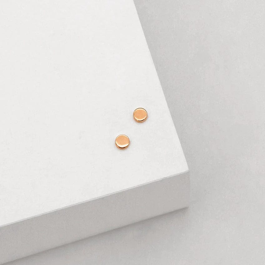 Dot Stud Earrings | Rose Gold - Linda Tahija - Coco Blue