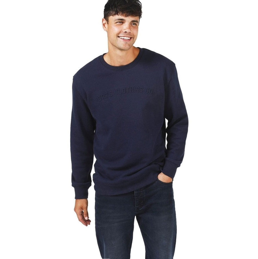 Embossed Logo Crew | Navy | Last one size S - ORTC - Coco Blue