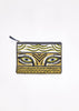 Embroidered Mantra Eyes Clutch | Blue - Inoui Editions - Coco Blue