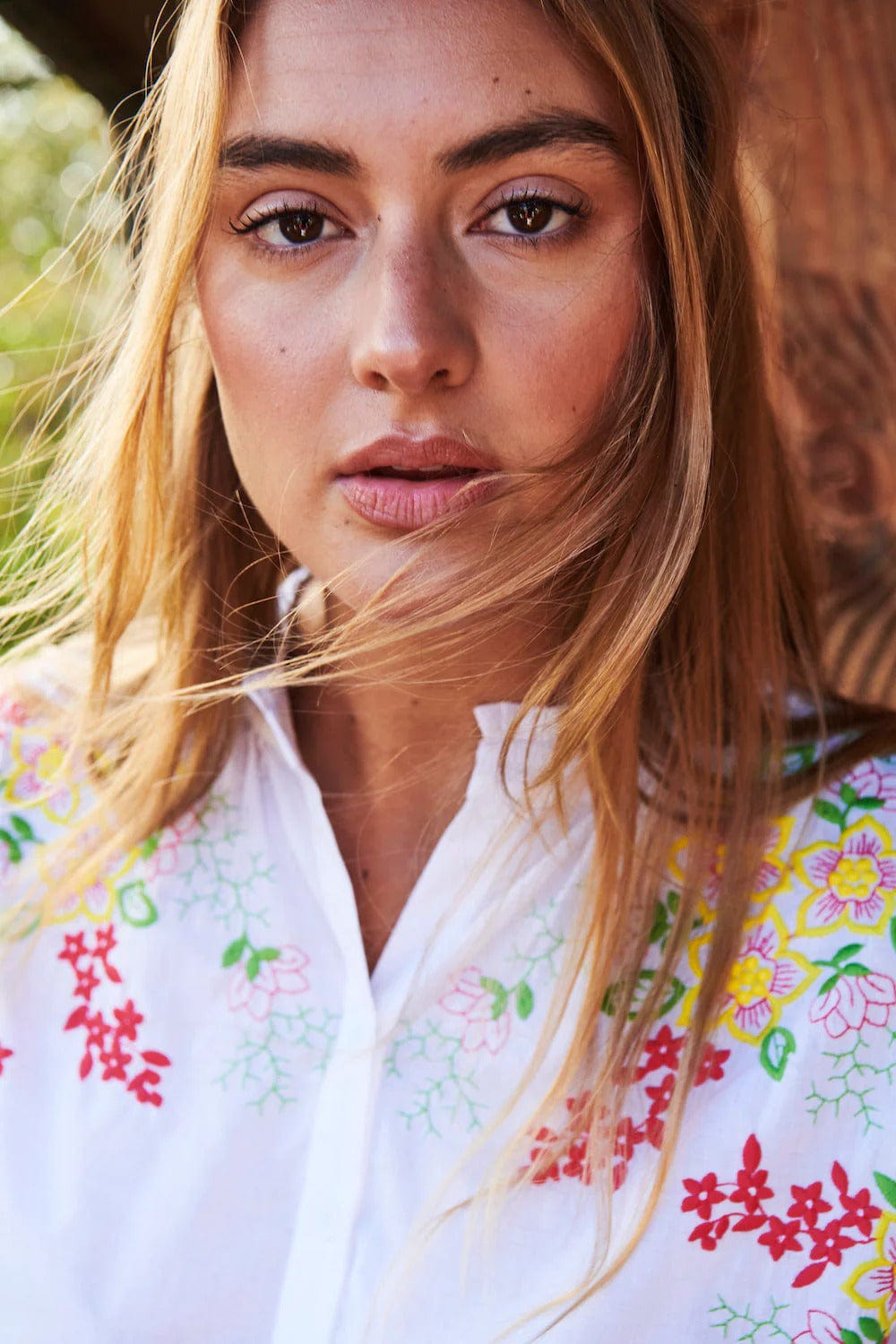 Esme Shirt | White - Kireina - Coco Blue