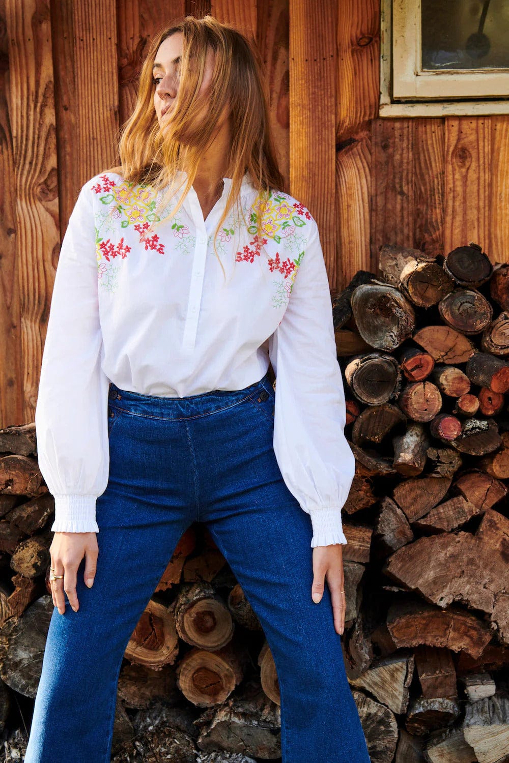 Esme Shirt | White - Kireina - Coco Blue