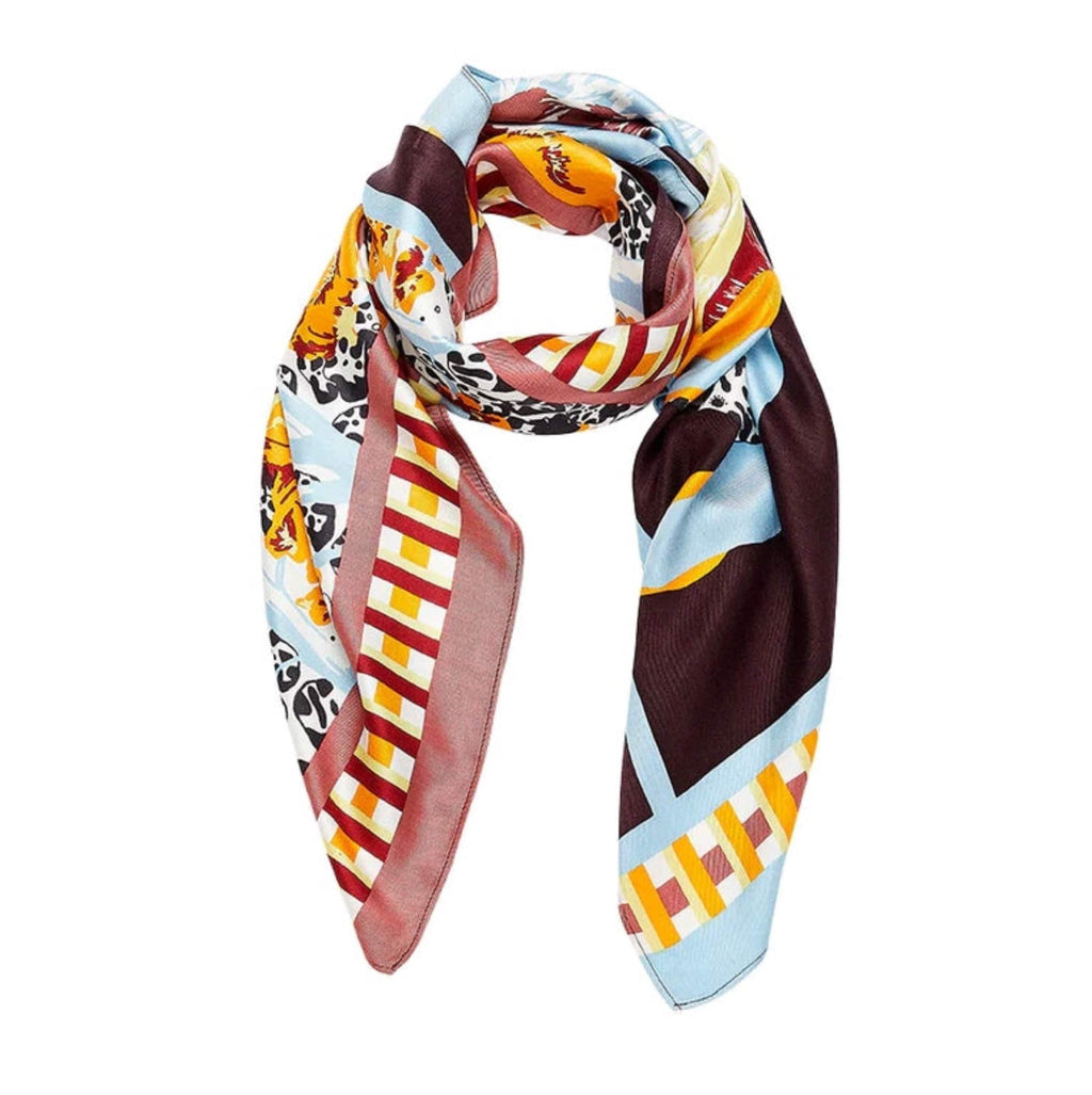 Etna Silk Scarf | Yellow - Inouitoosh - Coco Blue