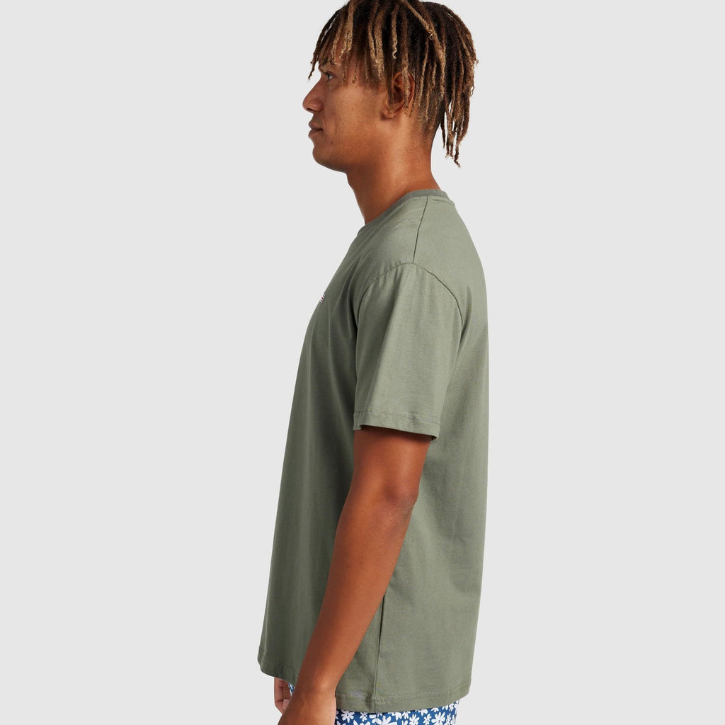 Flag T Shirt | Olive Green - ORTC - Coco Blue